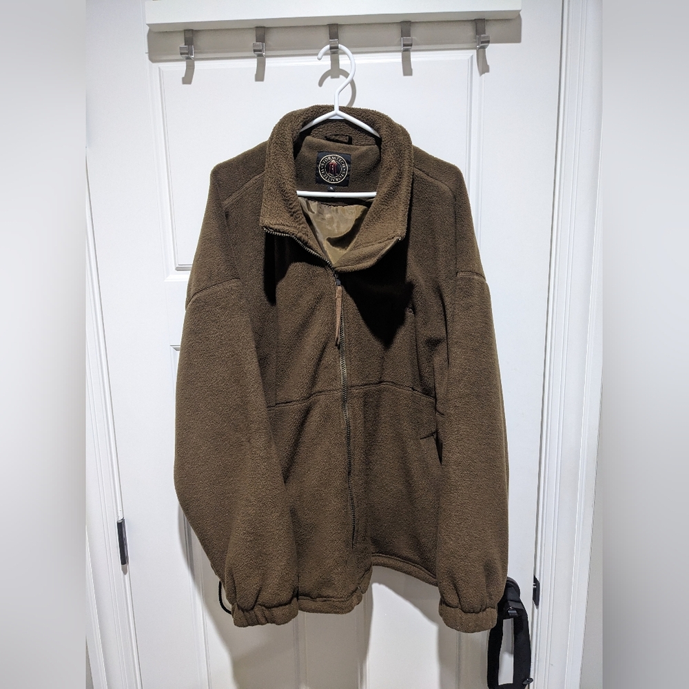 Stormtech Fleece Jacket XL Brown Full Zip Cozy Outdoor Pullover Warm EUC